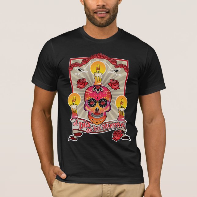 El Diameter De Los Muertos - day of the dead Tee (Framsida)