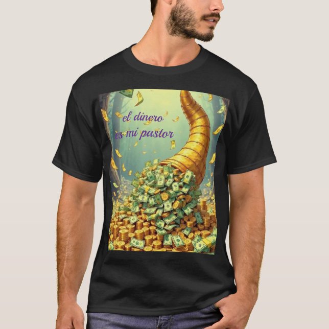 el dinero es mi pastor t shirt (Framsida)