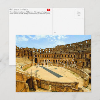 El Djem, Tunisien Resebrevykort Vykort