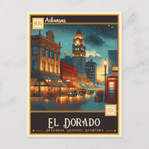 El Dorado, Arkansas   Antik Vykort
