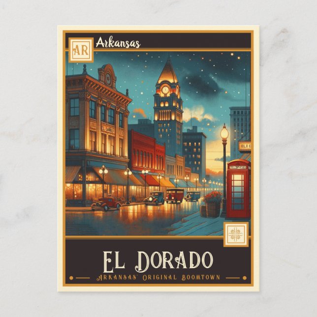 El Dorado, Arkansas | Antik Vykort (Framsida)