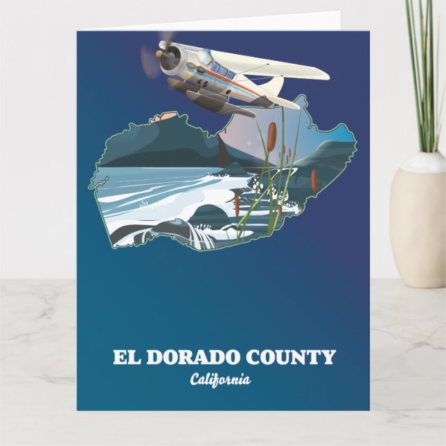 El Dorado County Kalifornien karta vykort (Framsida)