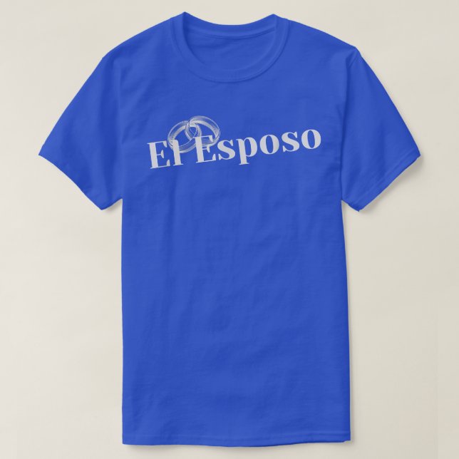 El EsposoLatino Bröllop Groom vacker&unik T Shirt (Design framsida)