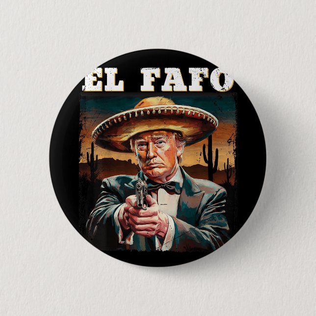 El Fafo Mexican Sombrero Trump Fafo Design Knapp (Framsida)