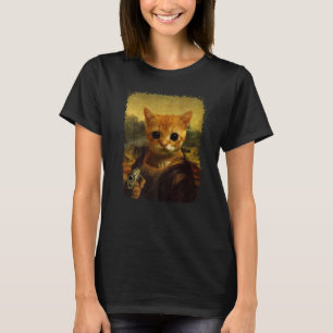el gato Meme historisk Cute Cat med pistol Pr T Shirt