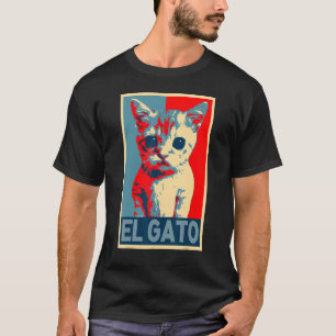 El Gato Meme Ledsen Gråtande Cat Kattunge Meme ret T Shirt