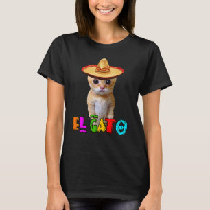 El Gato Meme Mexikansk Katt Latino Munchkin Kattun T Shirt
