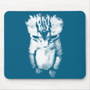 El Gato Meme Sorgsen Gråtande Illustration Musmatta