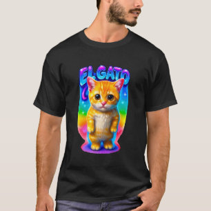 El Gato Meme Sorgsen Gråtande Katt Munchkin Kitty T Shirt