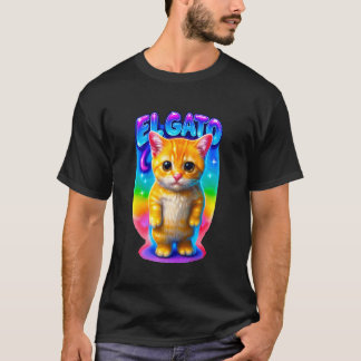 El Gato Meme Sorgsen Gråtande Katt Munchkin Kitty T Shirt