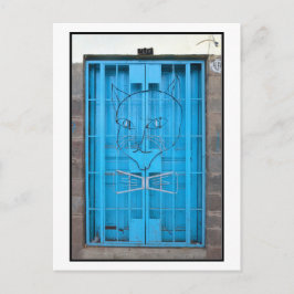 El Gato Negro Door, Cusco, Peru Vykort