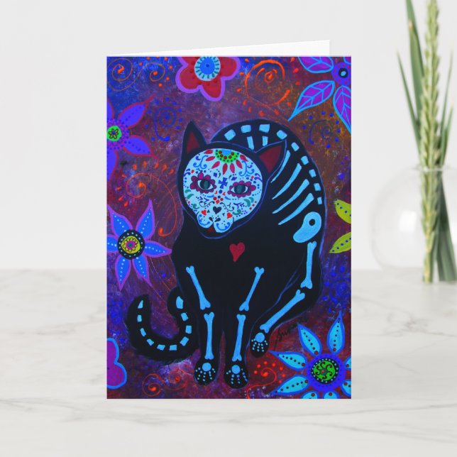 EL GATO VIII DIAMETER DE LOS MUERTOS KATT KORT (Framsida)