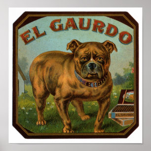 El Gaurdo Cigar-etikett Poster