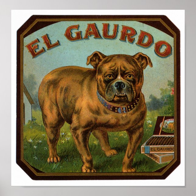 El Gaurdo Cigar-etikett Poster (Framsidan)