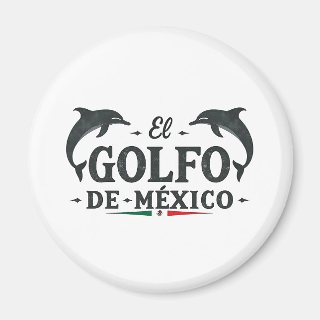 El Golfo De Mexico American Bukt of mexico Magnet (Framsidan)