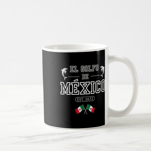 El Golfo De México Dolphin Est 1672 Mexikos förent Kaffemugg (Höger)