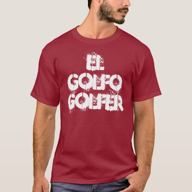 El Golfo, golfare Tee Shirt (Framsida)