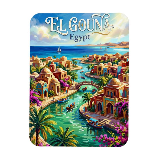 El Gouna Egypten Magnet (Vertikal)