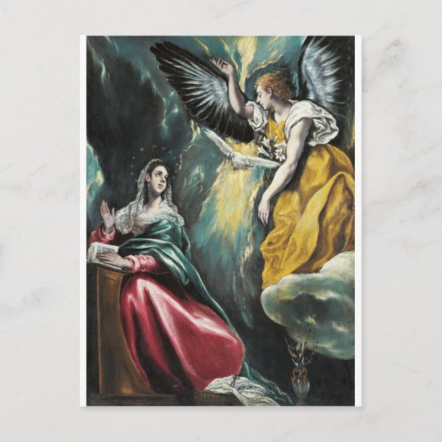 El Greco - Annunciation Vykort (Framsida)