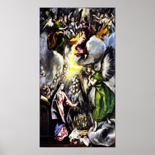 El Greco Annuncio Virgin Mary Poster