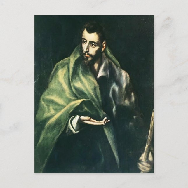 El Greco-Apostle St. James Underbarare Vykort (Framsida)