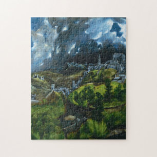 El Greco beskådar av det Toledo pussel