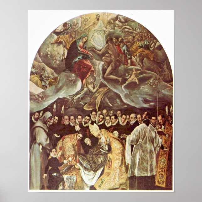 El Greco - Burial of Count Orgaz Poster (Framsidan)