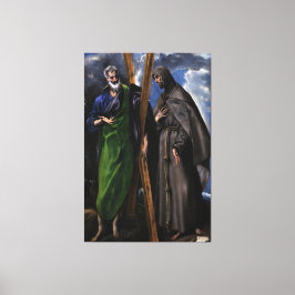 El Greco Christian Jesus Crucifix Painting Print  Canvastryck
