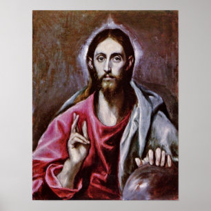 El Greco - frälsaren av världen Poster