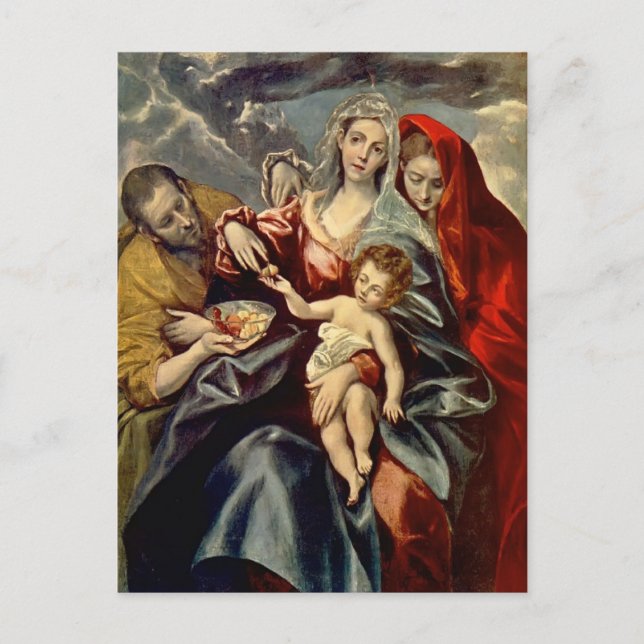 El Greco-Heliga-familjen Vykort (Framsida)
