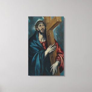 El Greco - Kristus bär Kor Canvastryck