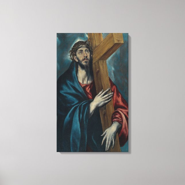El Greco - Kristus bär Kor Canvastryck (Framsida)
