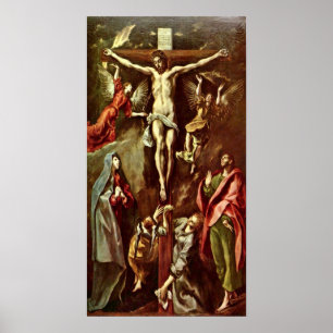 El Greco - Kristus på kor Poster