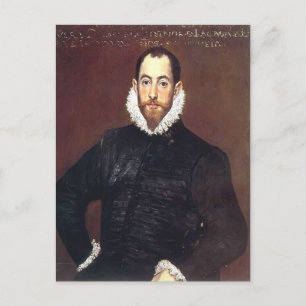 El Greco- Porträtt av en gentleman från Casa Leiva Vykort