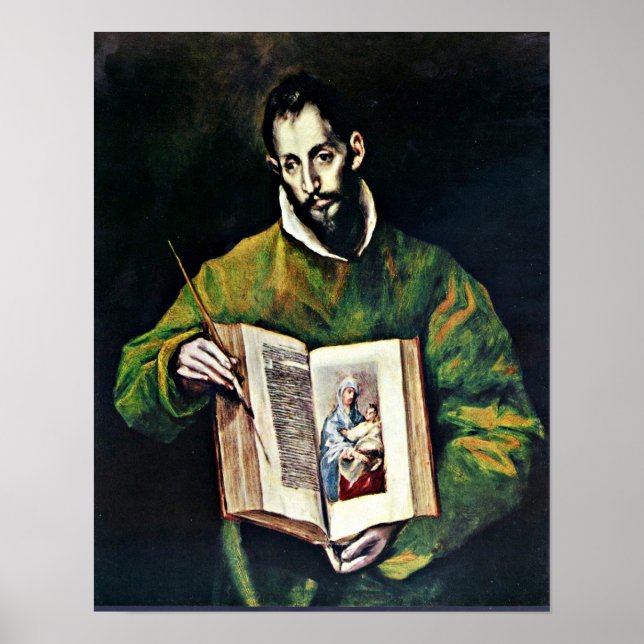 El Greco - S:t Luke som målare Poster (Framsidan)