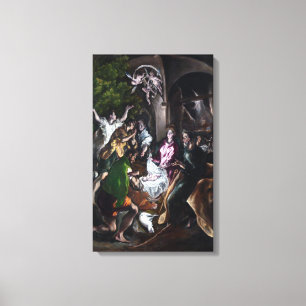 El Greco tillbedjan av shepherdset Canvastryck