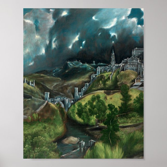 El Greco - Toledo (1598-1599) Poster (Framsidan)