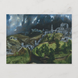 El Greco Utsikt över Toledo Vykort