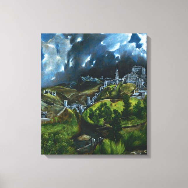 El Greco View of Toledo Canvas Wrap (Framsida)