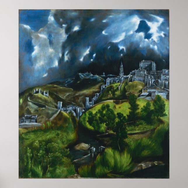 El Greco View of Toledo Poster (Framsidan)