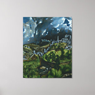 El Greco - vyn Toledo Canvastryck