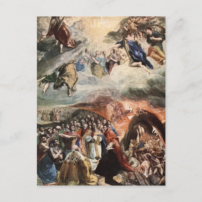 El Grecos försorg av Namn i Jesus Vykort (Framsida)
