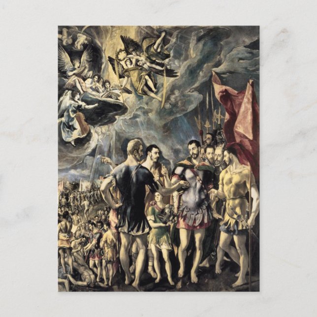 El Grecos 'Martyrdom of St. Maurice' Vykort (Framsida)