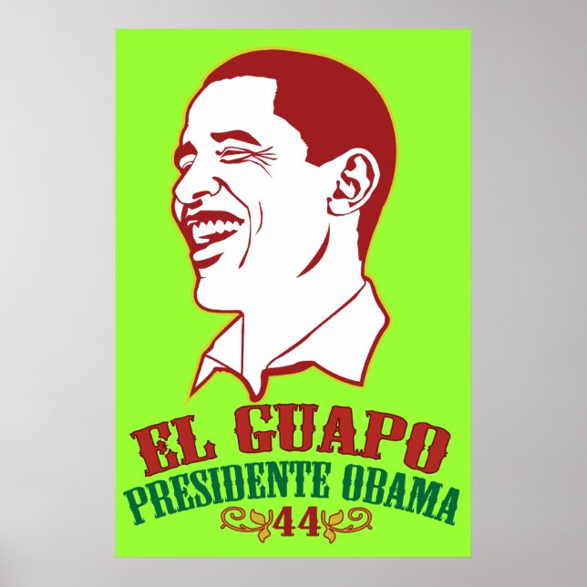 El Guapo Presidente Obama Poster (Framsidan)
