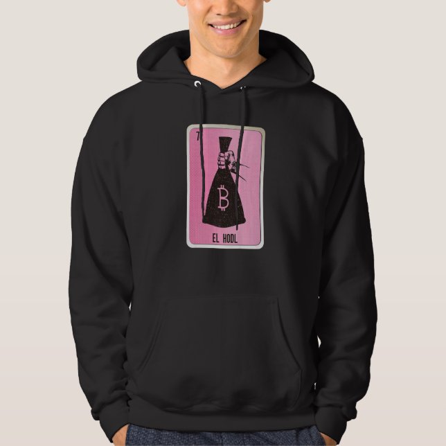 El Hodl Mexican Slang Lottery Bingo Cards   Hoodie (Framsida)