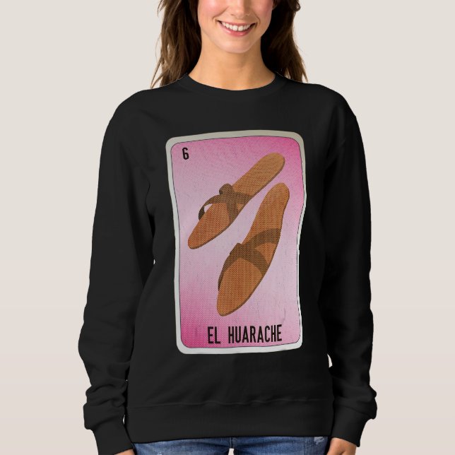 EL Huarache Mexican Slang Lottery Bingo Cards T Shirt (Framsida)