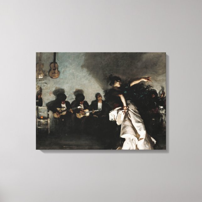 El Jaleo, 1882 av John Singer Sargent Canvastryck (Framsida)