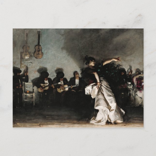El Jaleo, 1882 av John Singer Sargent Vykort (Framsida)
