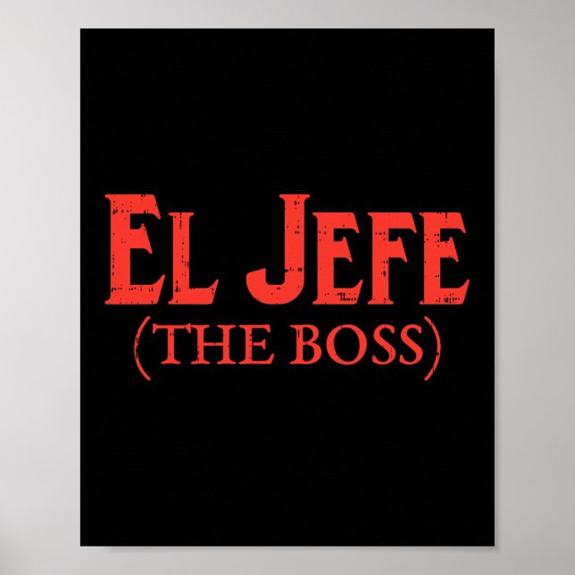 El Jefe Chef Funny Cinco De Mayo Fiesta Mexica Poster (Framsidan)