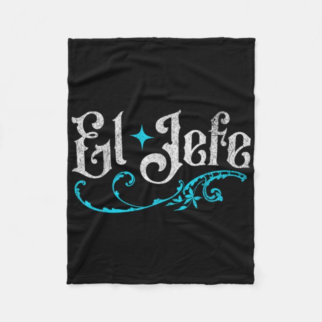 El Jefe Chef Funny Cinco de Mayo på spanska me Fleecefilt (Framsidan)